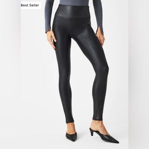 SPANX Faux Leather Leggings XS